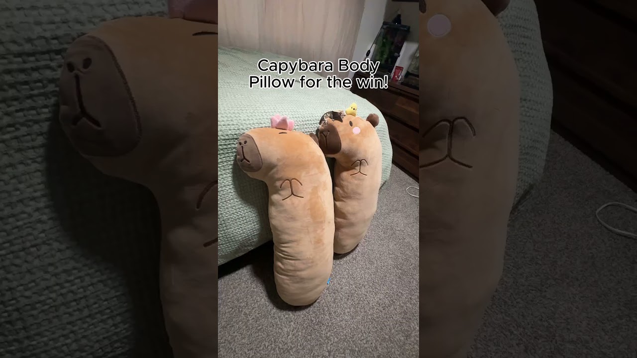 This Capybara Body Pillow is a game-changer! Who else needs one?