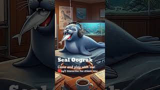 Play and feed your virtual pet Oogruk! 🐟 #interactive #gaming #virtualpet #sealoogruk #pets