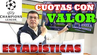 💰CUOTAS con VALOR en [APUESTAS DEPORTIVAS] de ⚽Fútbol en CHAMPIONS LEAGUE. Pronóstico para hoy