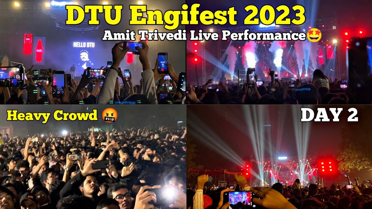 Dtu Engifest Fest 2023 | Dtu Fest 2023 | Amit Trivedi Live Performance 😍 |  Dtu Engifest | Dtu Fest - YouTube