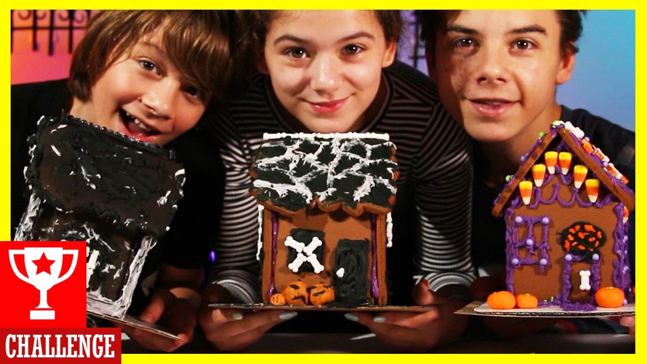 DIY HAUNTED GINGERBREAD HOUSE CHALLENGE!  |  KITTIESMAMA