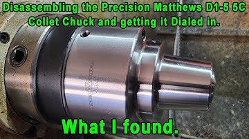 De Precision Matthews D1-5 5C spantang demonteren en afstellen.