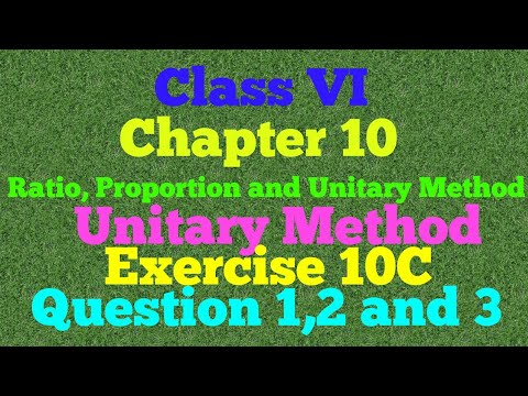 Maths of class 6 chapter - 10 RATIO, PROPORTION AND UNITARY METHOD ...