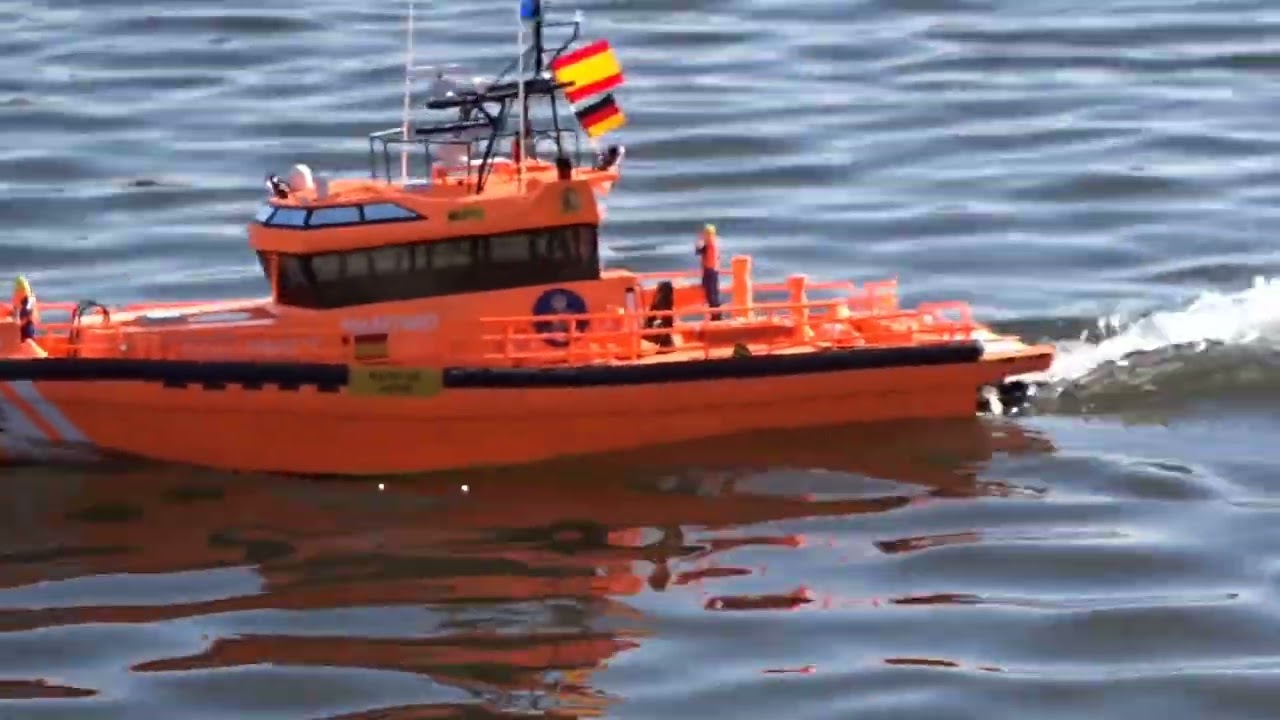 Testfahrt Hydra Köln Löschboot, SAR Spanien Boot und Pilot Boot RC Schiff 