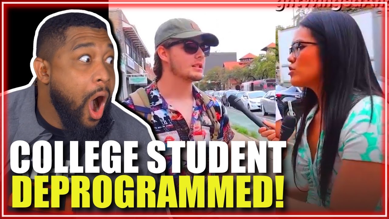White College Student DEPROGRAMMED in UNDER A MINUTE On White Privilege ...