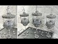 Dollar Tree DIY Glam Crystal Apothecary Jars
