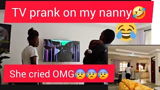 PRANKED OUR HOUSE GIRL (SHE BROKE OUR TELEVION)She Literally cried OMg never again