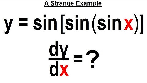 Calculus 1 CH 3 Derivatives (22 of 24) A Strange Example