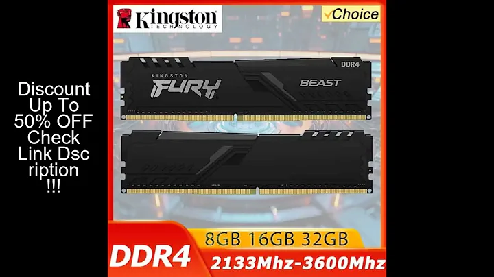 Kingston Fury Beast DDR4 8G 16G 32GB 3600 3200Mhz RAM PC Memory 288Pin XMP2.0 Heatsink For Desktop A