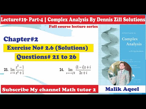 Exercise#2.6 Complex analysis