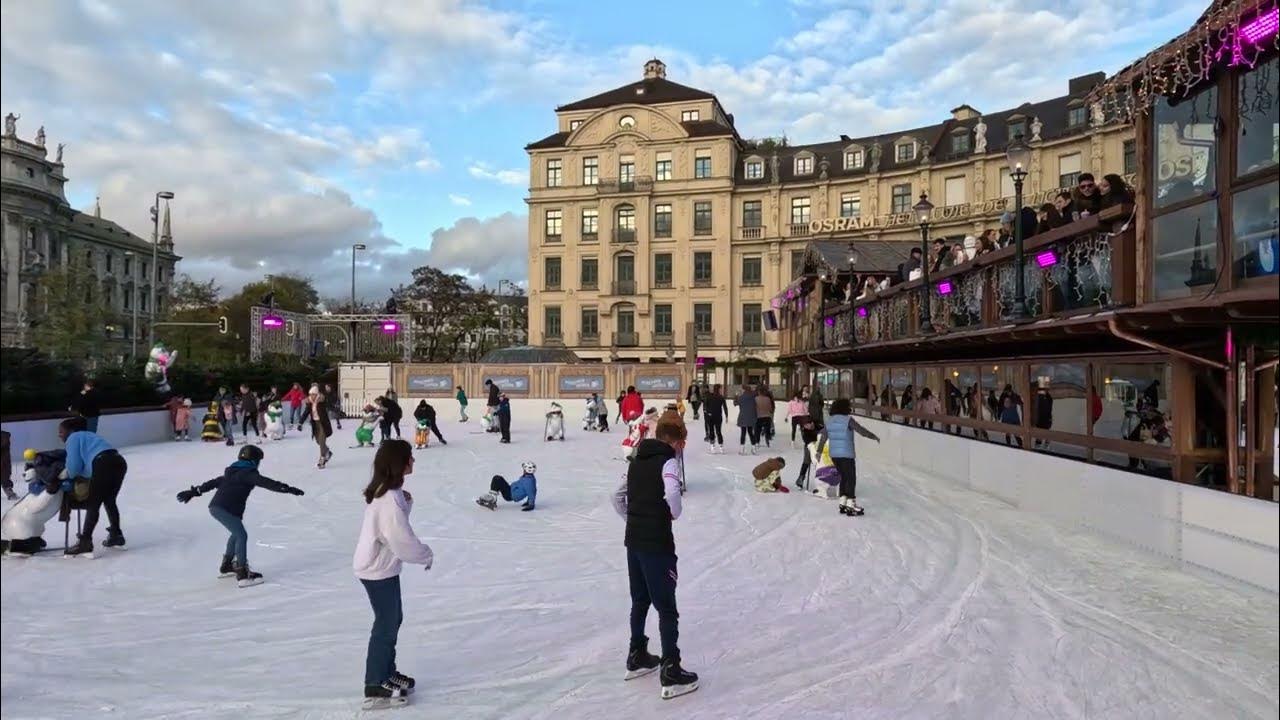 Münchner Eiszauber am Stachus | Eislaufen 2022 - YouTube
