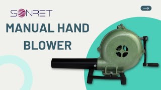 Sonret - Manual Hand Blower Sturdy Air Blower Machine For Forging & Outdoor Cooking