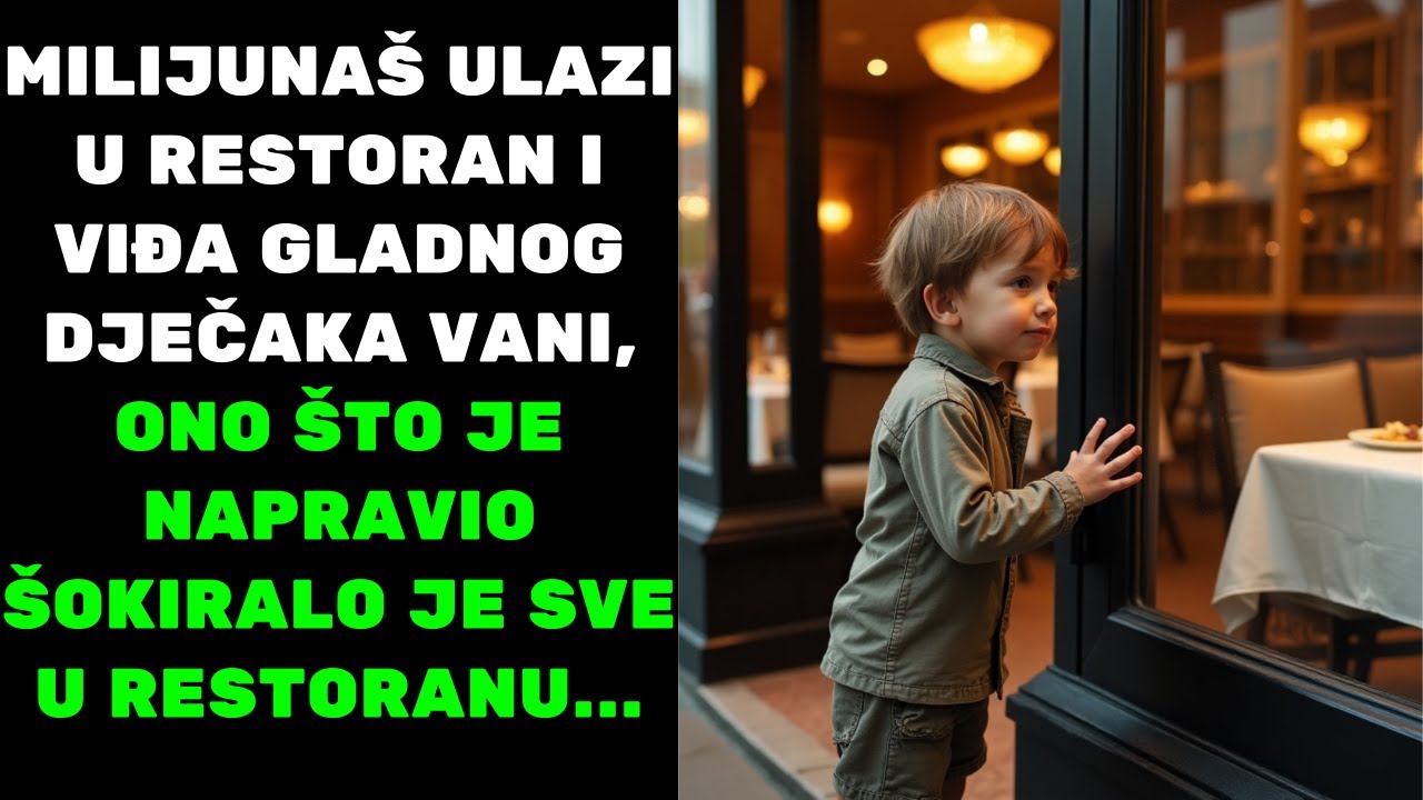 MILIJUNAŠ VIDIO GLADNOG DJEČAKA – ONO ŠTO JE NAPRAVIO ŠOKIRALO SVE U RESTORANU!