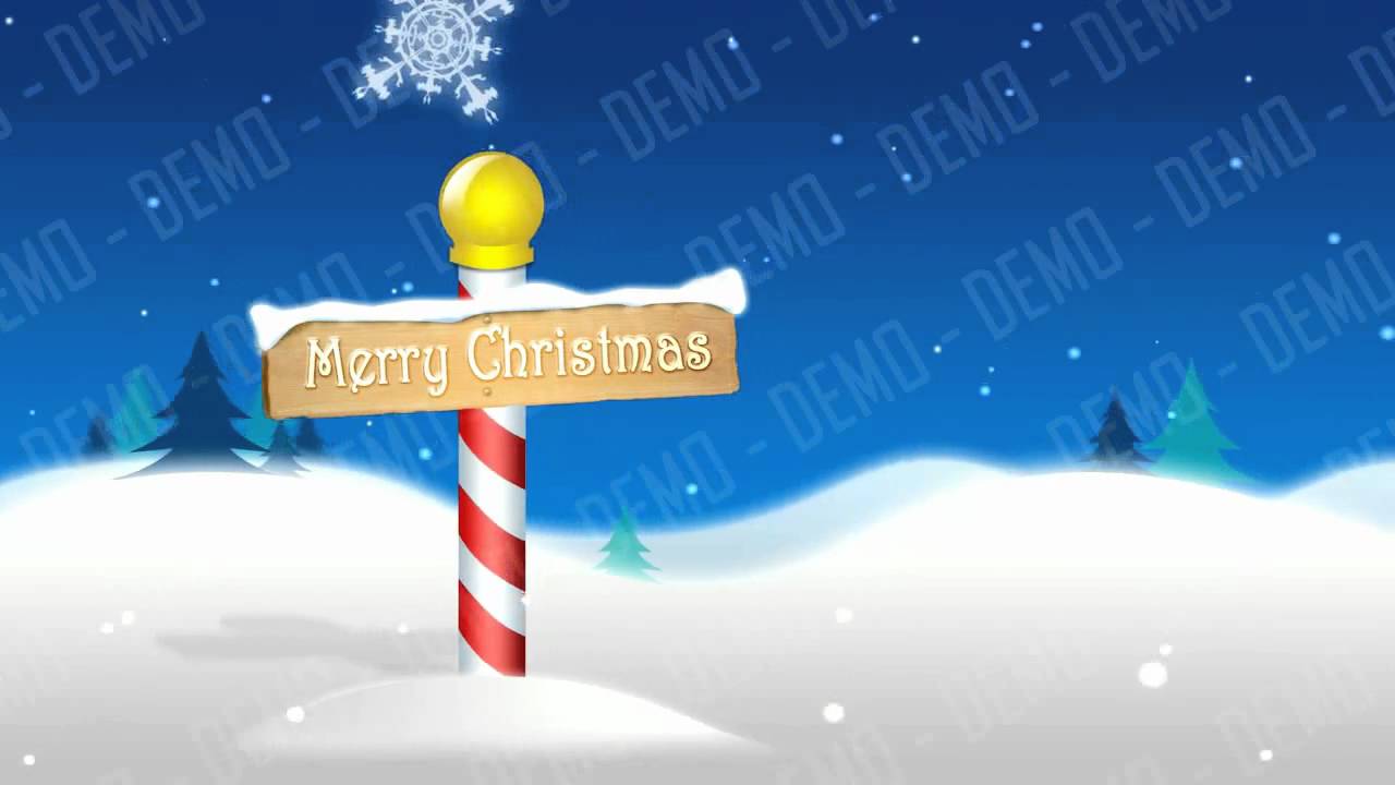 Christmas / North Pole Holiday Background Animation YouTube