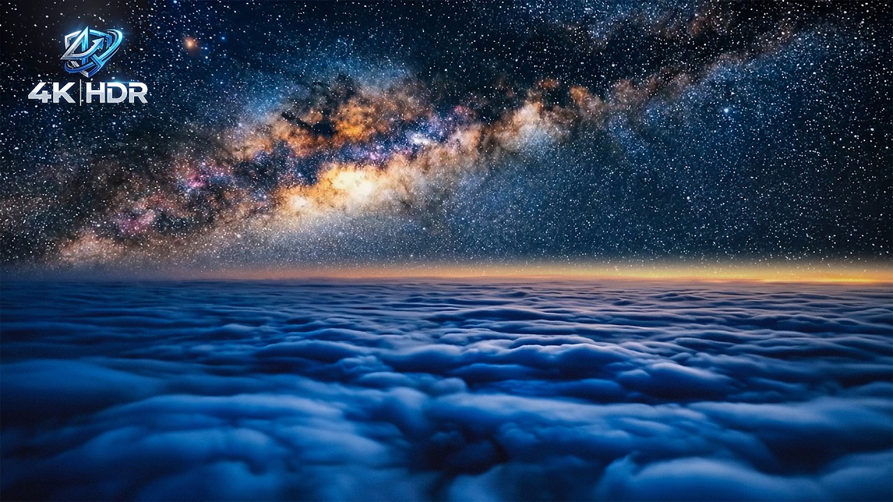 Infinite Night Sky 4K HDR 🌌 Pure Black Starfield for OLED | 3 Hours Deep Sleep
