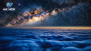 Infinite Night Sky 4K HDR 🌌 Pure Black Starfield for OLED | 3 Hours Deep Sleep