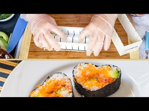 How to Make Sushi Roll using Sushi MOLD (Dynamite Roll)