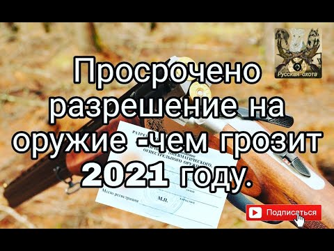 Просрочено разрешение на оружие, чем грозит 2021 году.