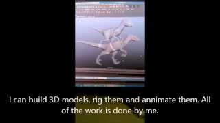 3D Raptor model-rigged and animated