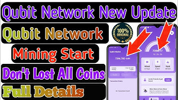 Qubit Network New Updates | Qubit network full Details | qubit network new halving all Explain watch