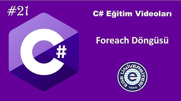C# Eğitim Videoları 21 - Foreach Döngüsü
