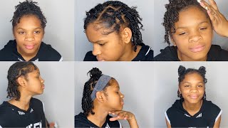 (OLD) 6 TWO STRAND TWIST HAIRSTYLES// Hair type 4B (kid friendly)