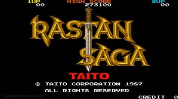 Rastan Saga 1987 Taito Mame Retro Arcade Games