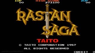 Rastan Saga 1987 Taito Mame Retro Arcade Games