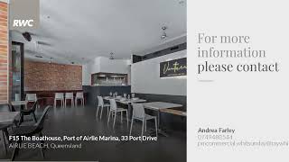 F15 The Boathouse, Port of Airlie Marina, 33 Port Drive, Airlie Beach QLD