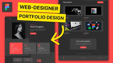 Figma Speed Art — Web-Designer Portfolio Design