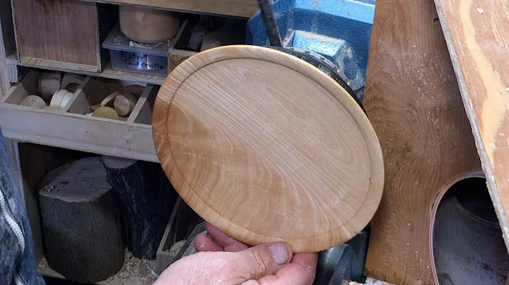 Richard Raffan sanding a plate months after it was...