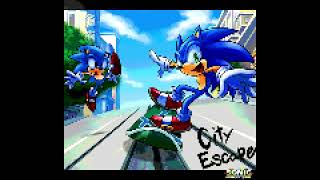 Sonic city escape 8bit