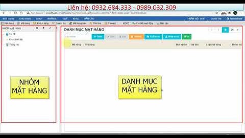 Hướng dẫn (Cloud): Thêm mới mặt hàng trong phần mềm ThuanVietCloud