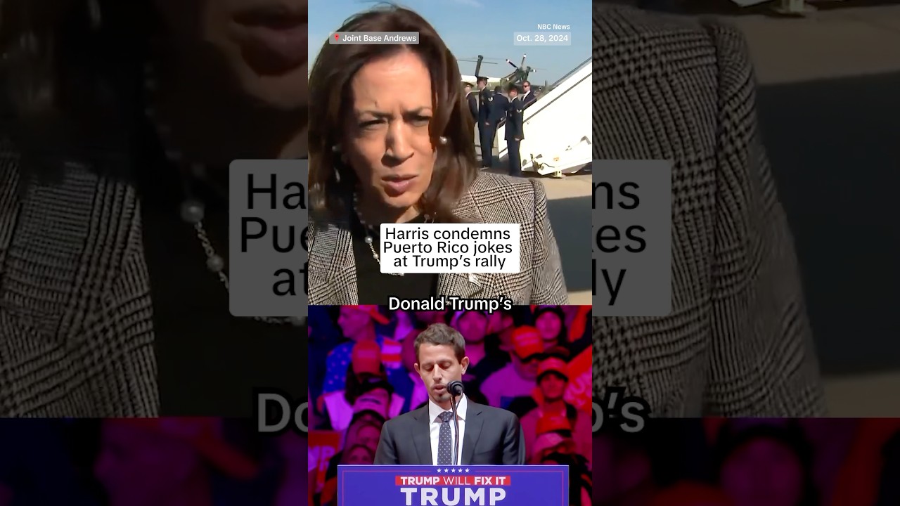 Harris condemned Puerto Rico jokes at Trump’s rally Harris condemned Puerto Rico jokes at Trump’s rally