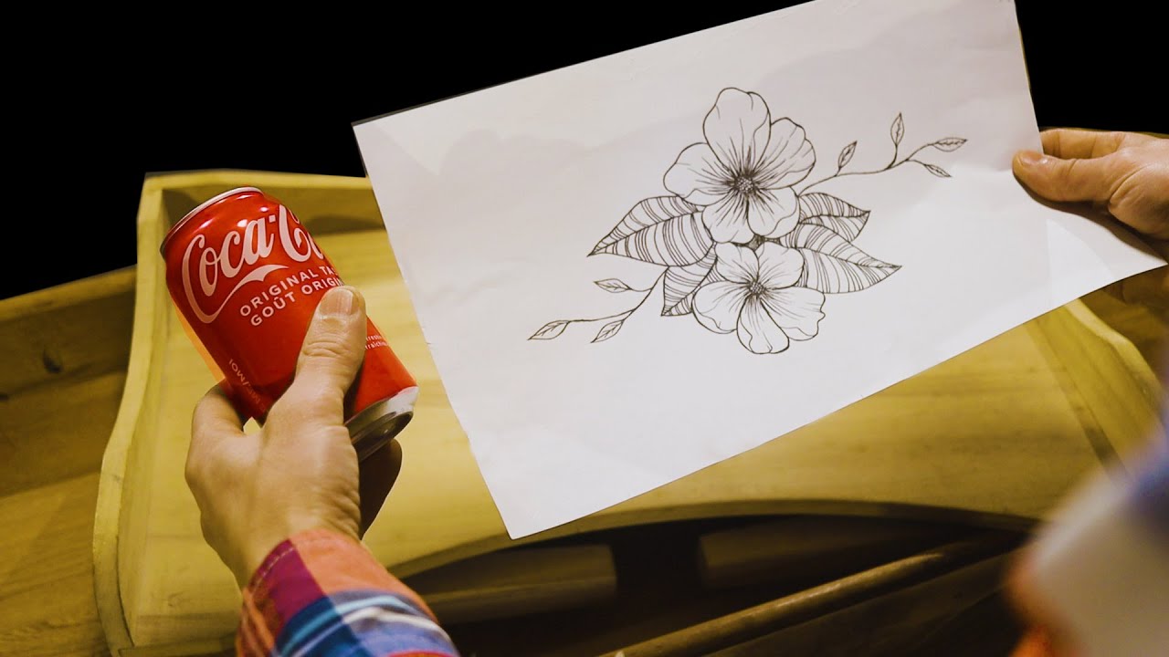 The Table Makeover with Coke Can! Old Table Renewal