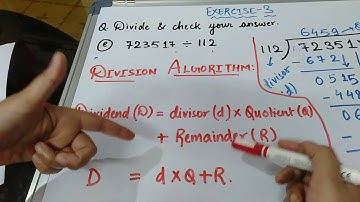 Class 5. DIVISION ALGORITHM (Divide and check the answer)
