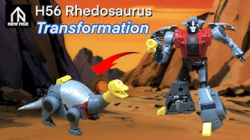 NewAge H56 Rhedosuarus / Dinobot Sludge Transformation - Robot to Dino Alt Mode