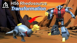 NewAge H56 Rhedosuarus / Dinobot Sludge Transformation - Robot to Dino Alt Mode screenshot 3
