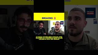 An Israeli soldier sparked outrage during a livestream with YouTuber#lebanon #gaza