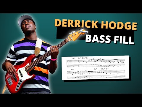 This bass fill by Derrick Hodge is crazy