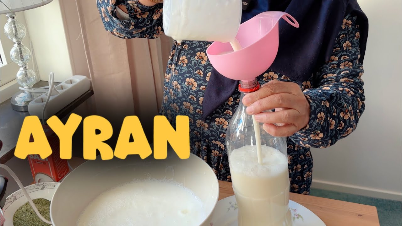 Homemade Ayran Drink | طرز تهیه دوغ خانگی 