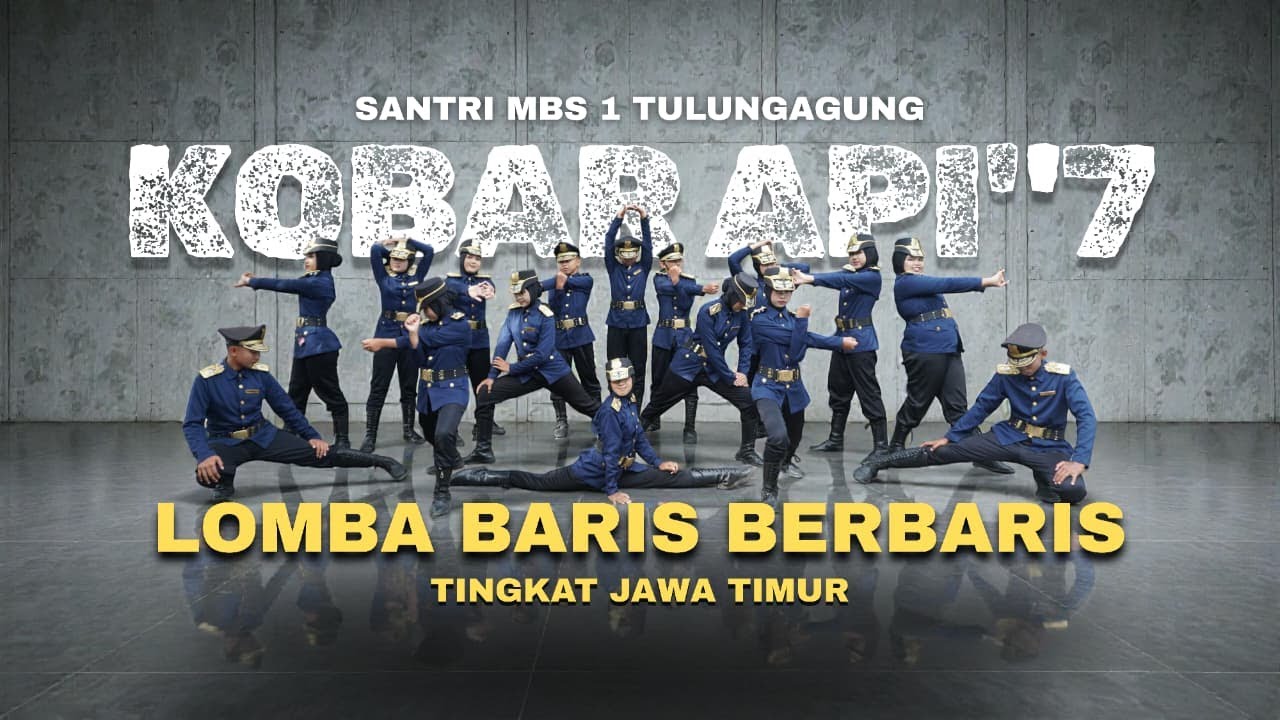 Santri MBS 1 Tulungagung Dalam Lomba Baris Berbaris KOBAR API'7 Tingkat Jawa Timur