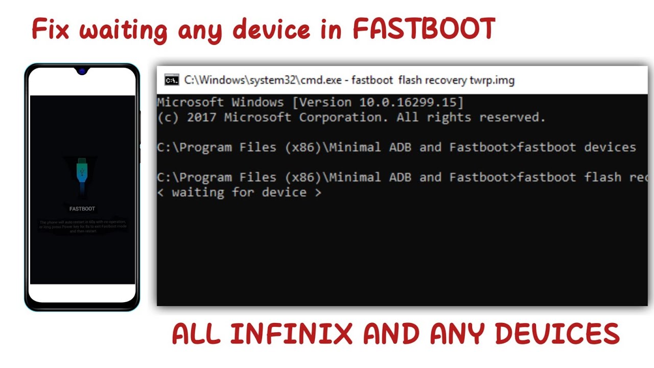 Waiting for any device fastboot. Waiting for any device. Waiting for device connect in normal Mode.