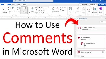 How To Use and Add Comments In MS Word Document