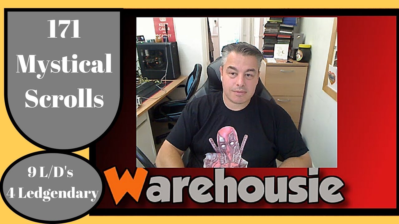 Summoners war 173 Mystical scrolls 9 LD's and 4 LEGENDARY