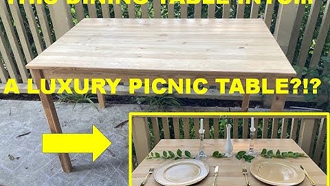 I want a Luxury Picnic Table Part 1.