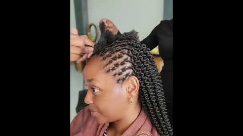 Brazilian wool threading and fake twist hairstyle