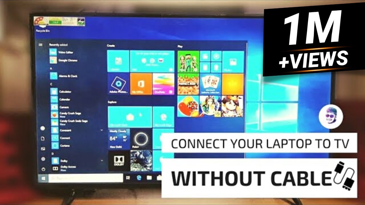 How Connect Laptop To Any Cable Wirelessly - YouTube