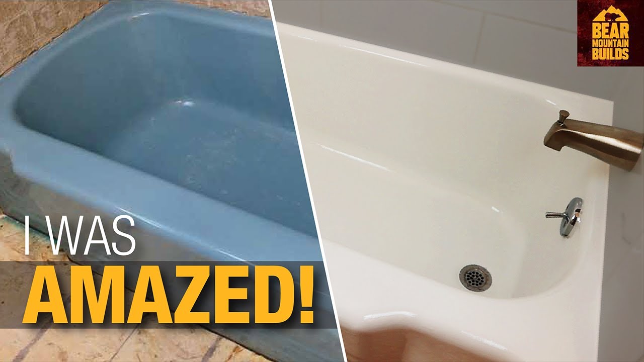 Super simple how to paint a bathtub 