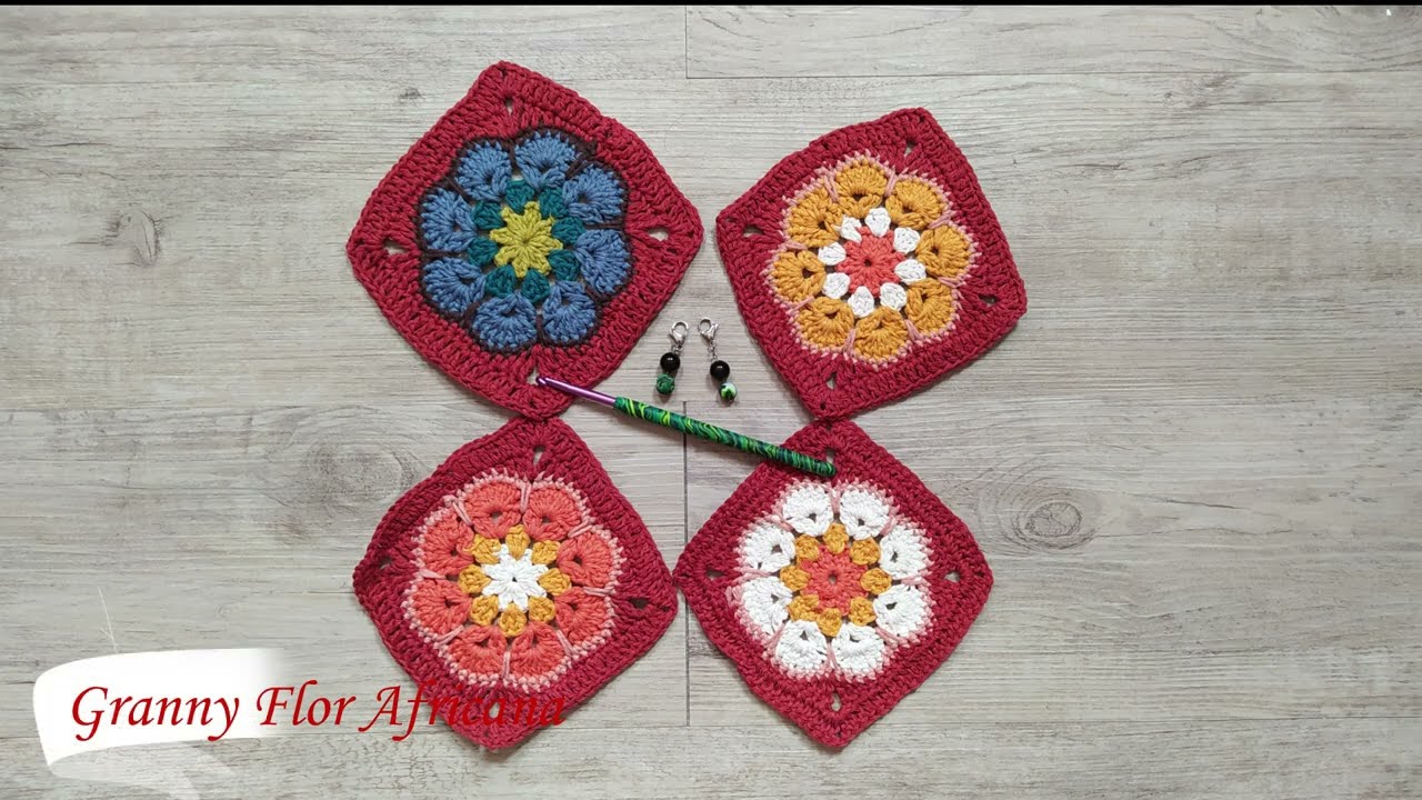 Granny Flor Africana a Ganchillo - Crochet